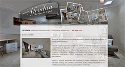 Desktop Screenshot of apartmanafrodita.sk